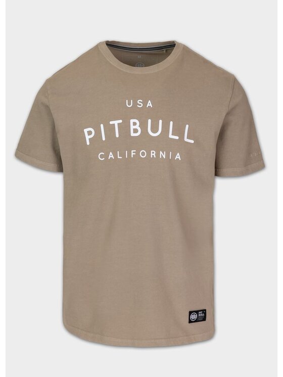 PITBULL PITBULL T-Shirt AUTOMATIC Beżowy Regular Fit