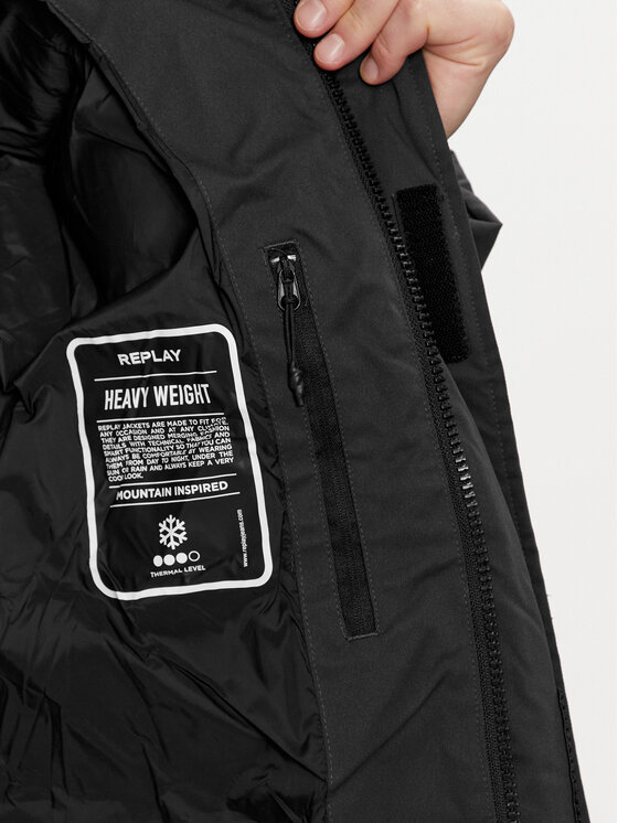 REPLAY REPLAY Зимно яке M8356.000.84730 Черен Regular Fit