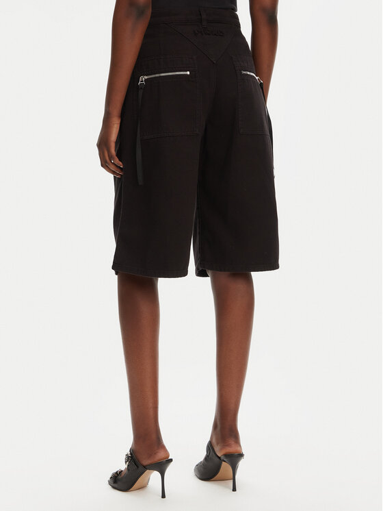 PINKO PINKO Bermuda nadrág Pascal 105245 A2M8 Fekete Relaxed Fit
