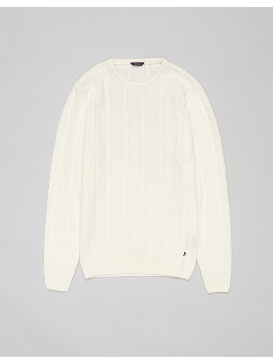 Borgio Borgio Sweter cartolano Écru Classic Fit