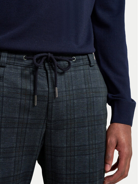 Bugatti Bugatti Chino hlače 4036 66898B Mornarsko modra Slim Fit