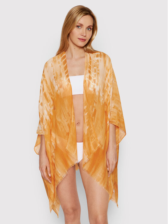 Desigual Desigual Pončo Clara 22SAWA06 Oranžová Relaxed Fit