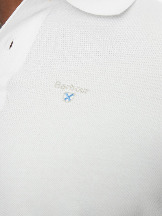 Barbour Barbour Polo Tartan MML0012WH11 Biały Tailored Fit
