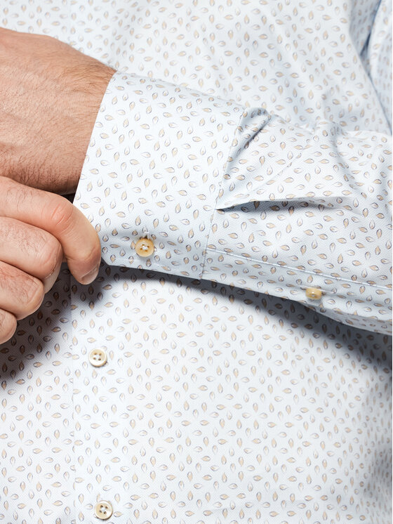 Camicia 712751 8117 Blu Slim Fit