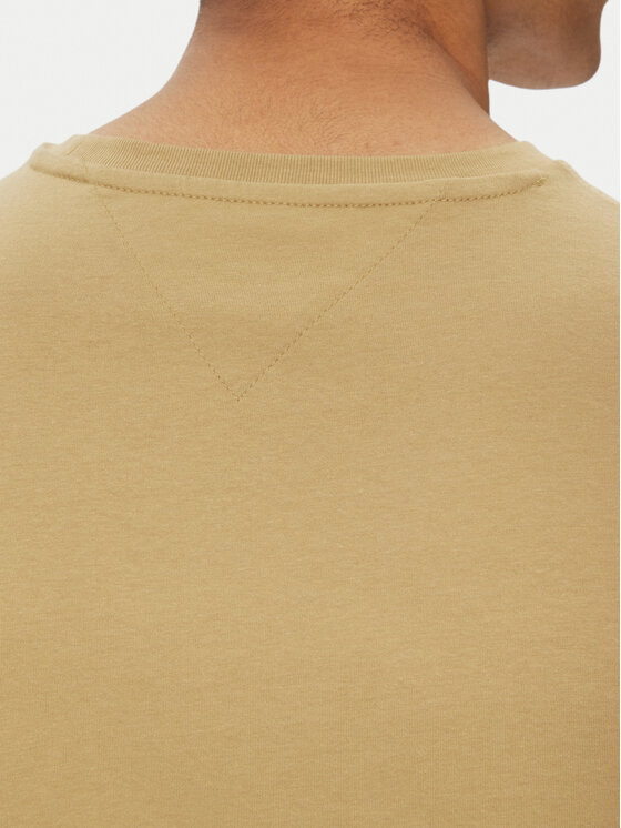 Tommy Jeans Tommy Jeans Majica Essential DM0DM20740 Bež Slim Fit