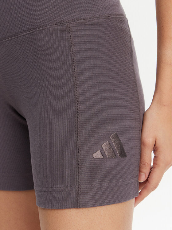adidas adidas Cyklistické šortky ALL SZN Rib JJ1233 Sivá Slim Fit