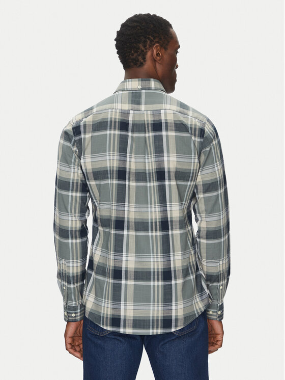 Barbour Barbour Košeľa Kidd MSH5295TE31 Zelená Tailored Fit