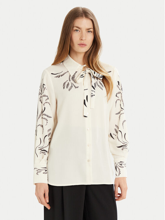 Marella Košeľa Yacht 2513111043 Écru Relaxed Fit