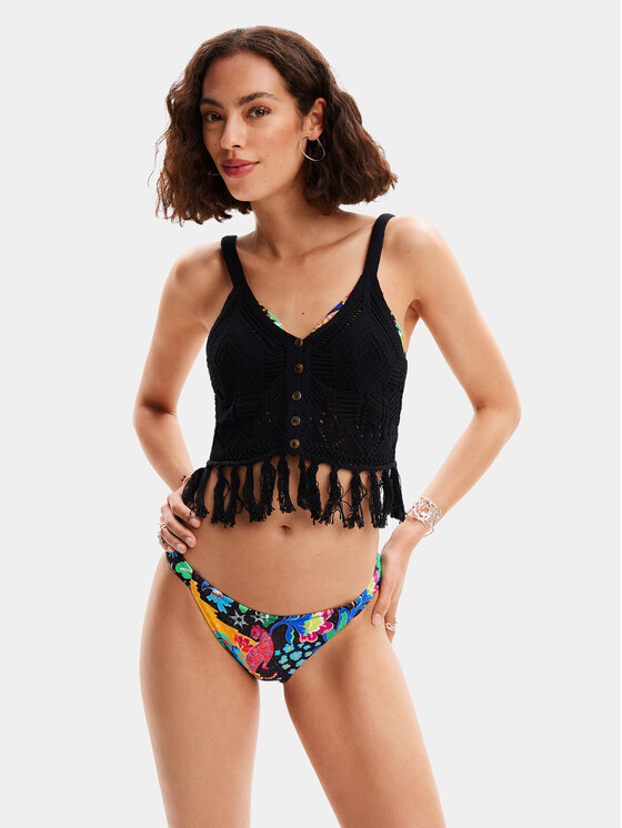 Desigual Top Madagascar 24SWMF01 Čierna Regular Fit