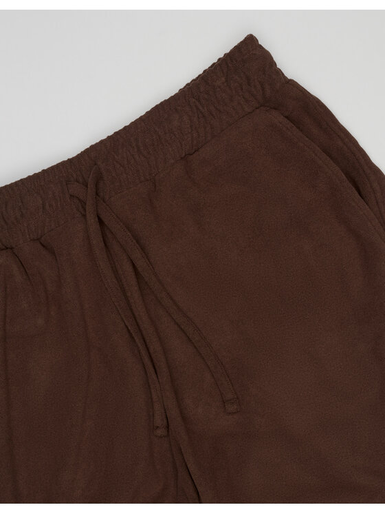 Borgio Borgio Szorty materiałowe Sorrento Brązowy Classic Fit
