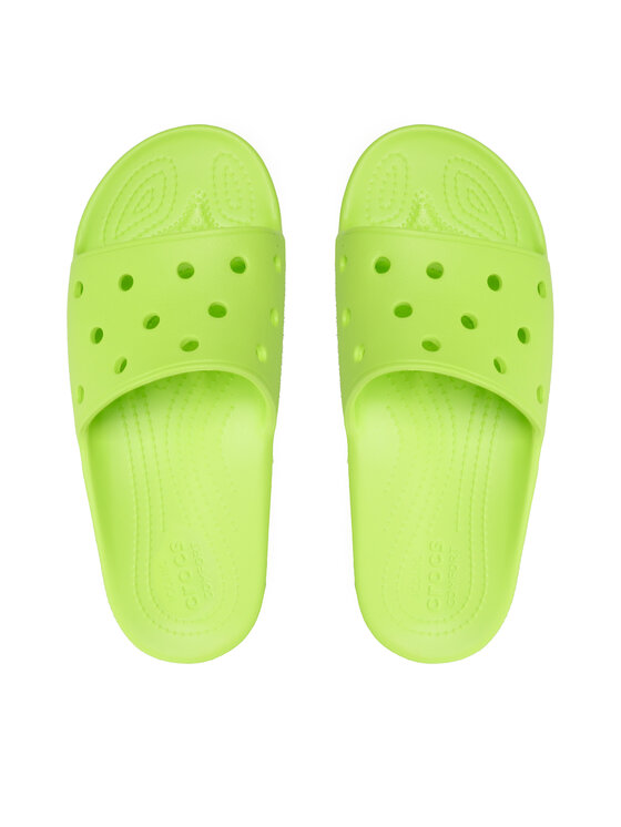 Crocs Crocs Klapki Classic Crocs Slide 206121 Zielony