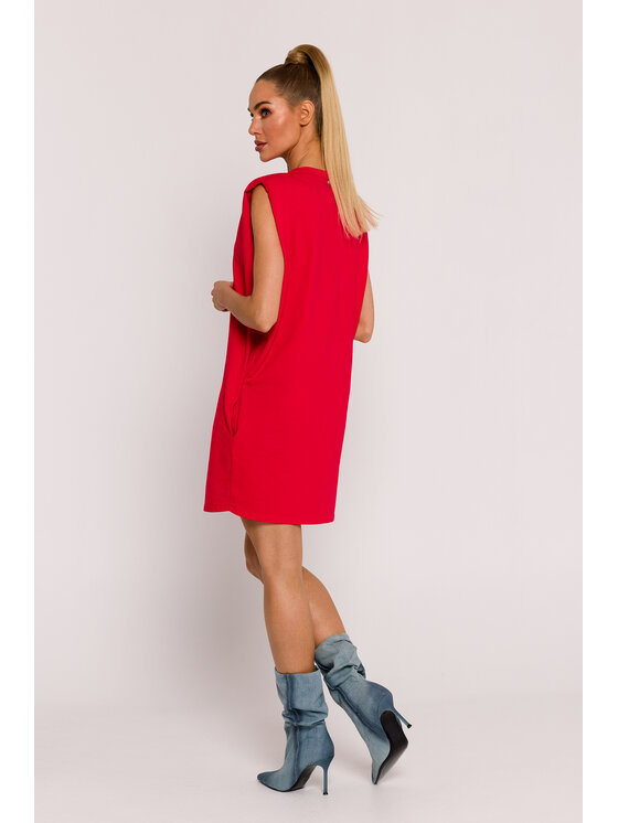 Made of Emotion Made of Emotion Letné šaty M789 Červená Generous Fit