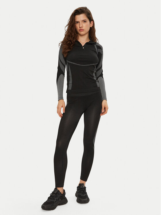 4F 4F Termoprádlo vrchní části 4FWAW24USEAF160 Černá Slim Fit