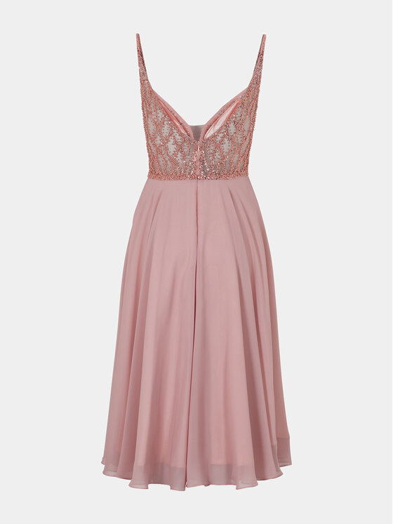 Hey Kyla Hey Kyla Cocktail obleka 5AC106HK Roza Slim Fit