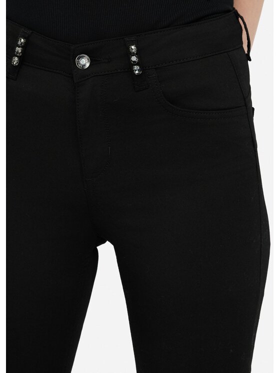 Liu Jo Liu Jo Pantaloni di tessuto MF5305TM14422222 Nero Slim Fit