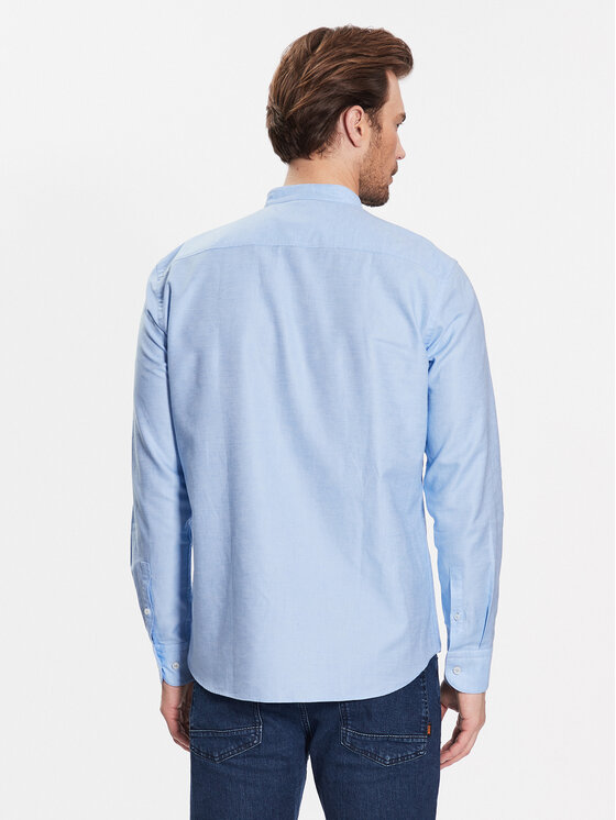 BOSS Boss Särk C-Hal-Standup-223 50490419 Sinine Casual Fit