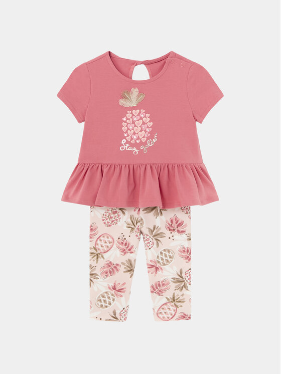 Mayoral Mayoral Set majica i leggins 1734 Ružičasta Regular Fit