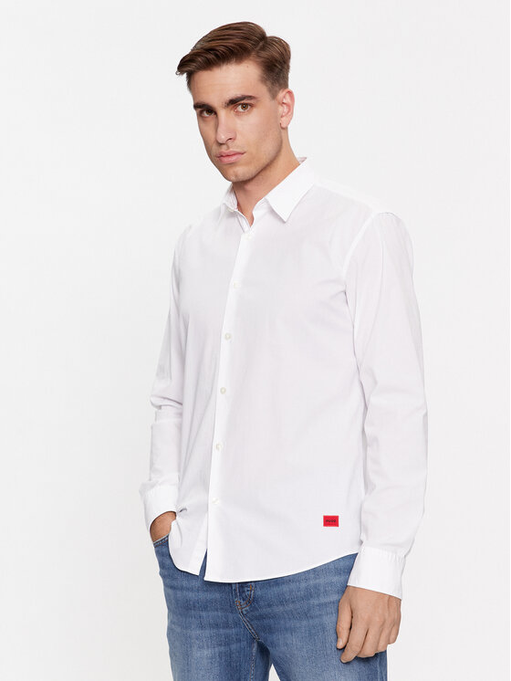 HUGO Hugo Cămașă Ermo 50500216 Alb Slim Fit