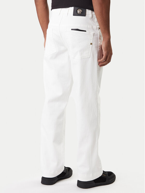 Versace Jeans Couture Versace Jeans Couture Jeansy 80GAB5RE CEWCA Bílá Straight Fit