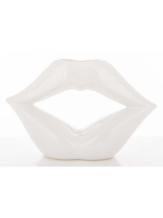 MIAhome MIAhome Wazon ceramiczny 13x20x6,5 cm USTA Biały