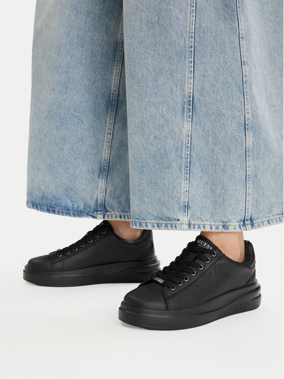 Guess Sneakers Elbina FLFELB LEA12 Negru