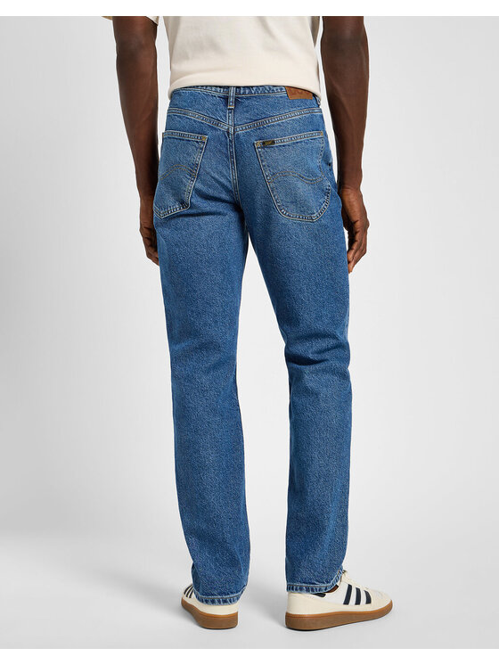 Lee Lee Jeansy BROOKLYN STRAIGHT Niebieski Regular Fit