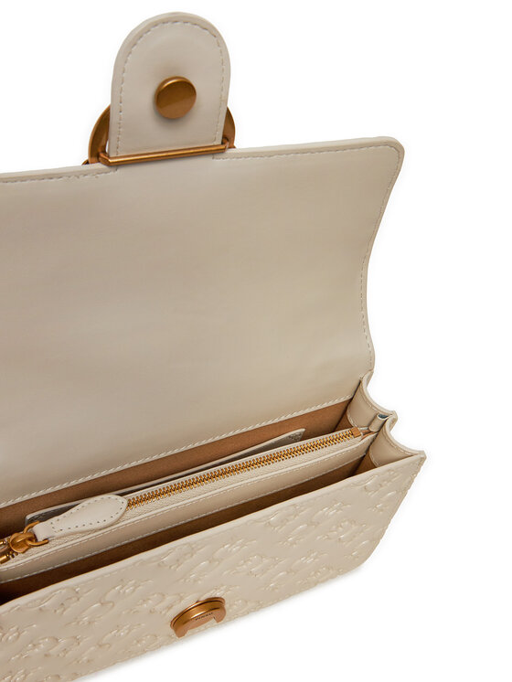 PINKO PINKO Torbica Love One Mini Dc AI 24-25 PLTT 100074 A1YB Écru