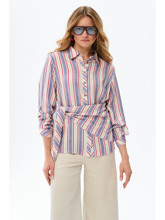 blue shadow blue shadow Koszula Sing Niebieski Regular Fit