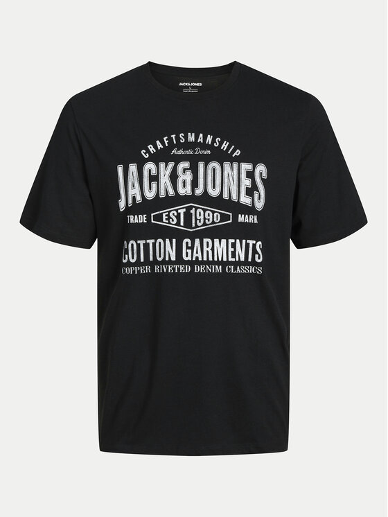 Jack&Jones Jack&Jones T-shirt Jeans 12256779 Crna Standard Fit