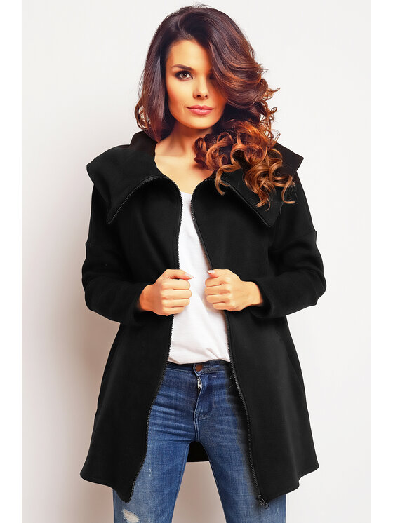 Infinite You Infinite You Mikina M088 Čierna Basic Fit