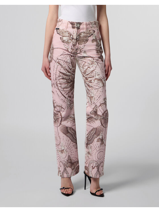 PHILIPP PLEIN PHILIPP PLEIN Jeansy 28979 Bílá