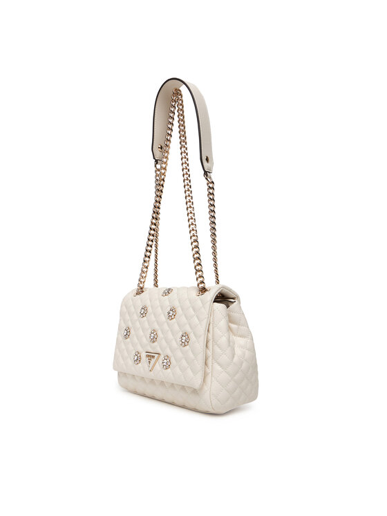 Guess Guess Kabelka Everlee HWEG86 79210 Écru