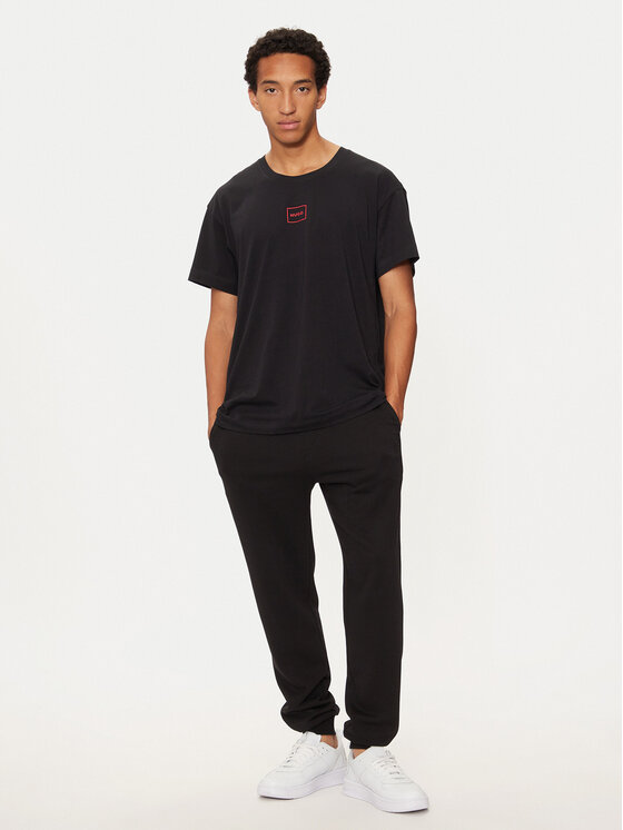 HUGO Hugo Majica Laze 50525236 Črna Regular Fit