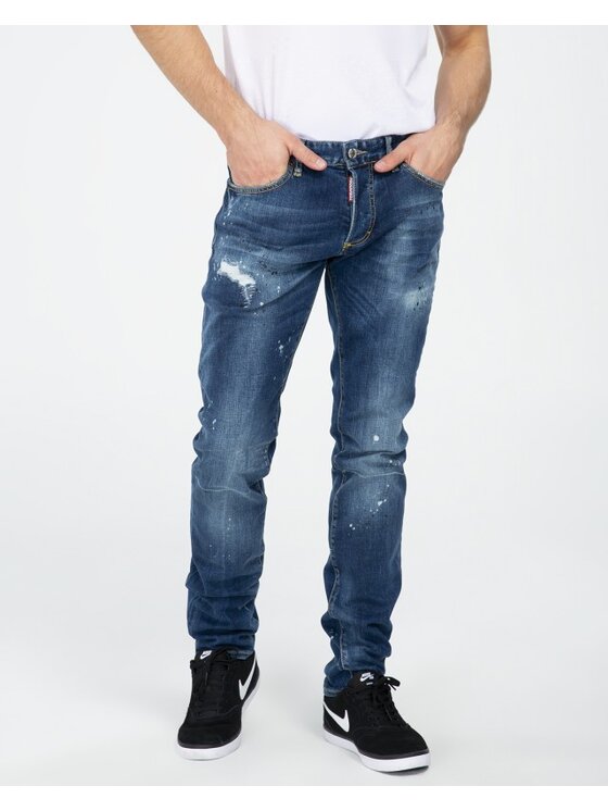 Dsquared2 Dsquared2 Jeansy S71LB0498 S30342 Modrá Slim Fit