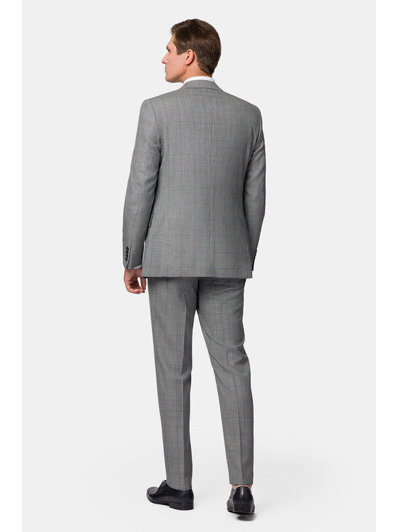Lancerto Lancerto Garnitur Arkansas GA073123000017 Szary Slim Fit