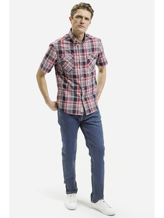 Cross Jeans Cross Jeans Koszula 35599-466 Czerwony Regular Fit