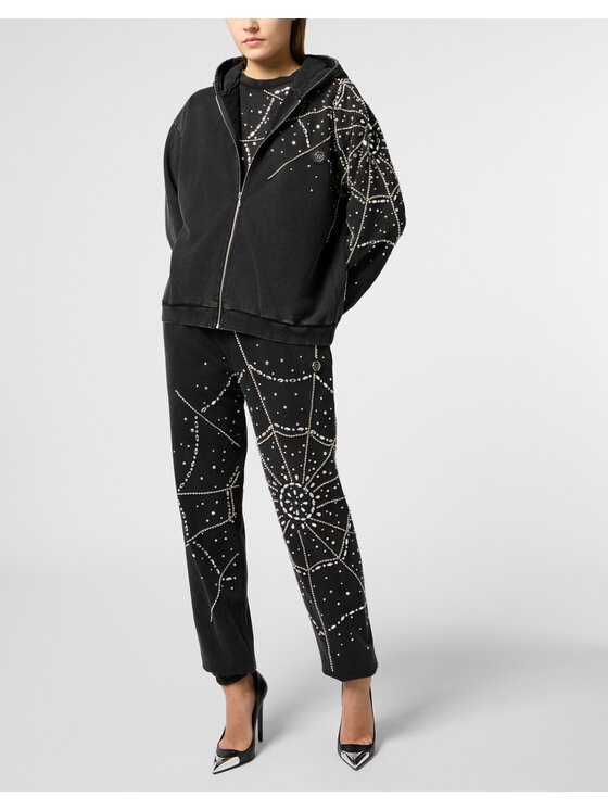 PHILIPP PLEIN PHILIPP PLEIN Spodnie dresowe 29850 Czarny Jogger Fit