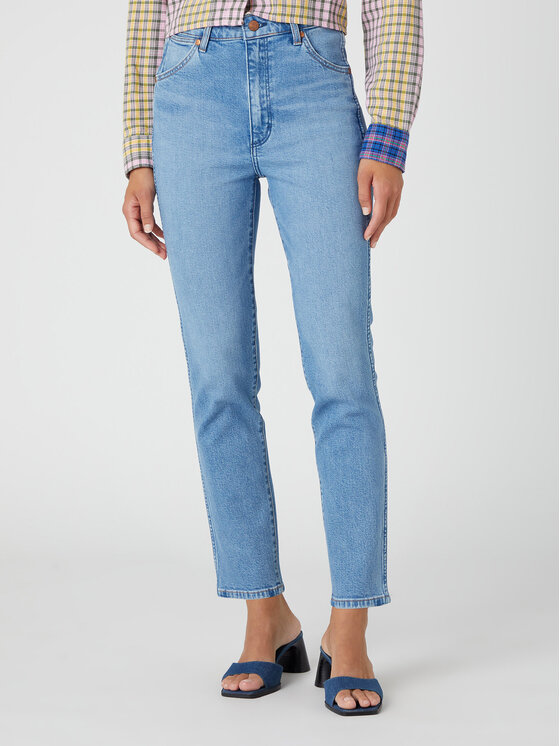 Wrangler Jeans hlače Walker 677 W2HC68228 112332362 Modra Slim Fit