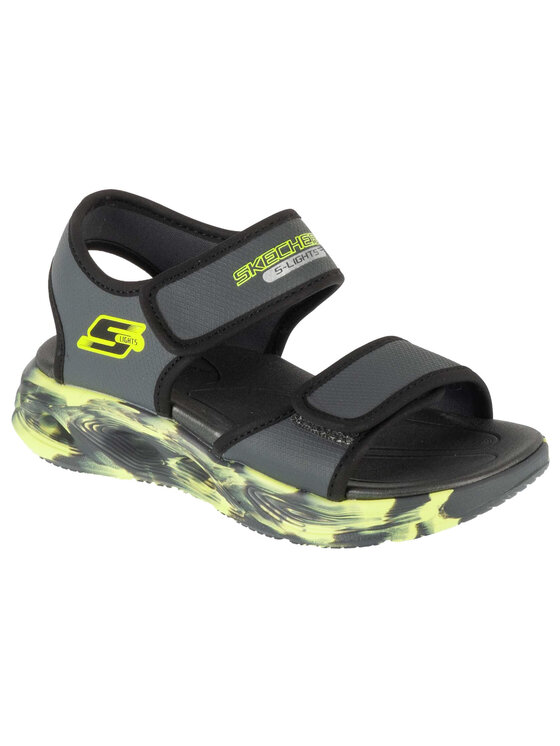 Skechers Skechers Sandały Skechers S-Lights: Sola Glow Sandal - Fusion Brights Szary