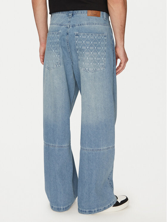 Karl Kani Karl Kani Traperice Og Aop Back Pocket 60000107 Plava Baggy Fit