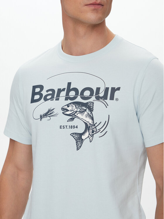 Barbour Barbour Tricou Lydd MTS1396BU61 Albastru celest Regular Fit