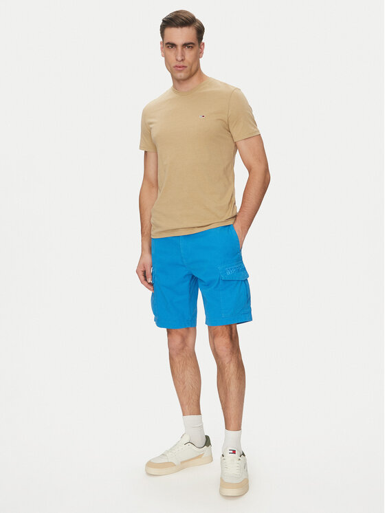 Napapijri Napapijri Šortky z materiálu N-Deline NP0A4HOT Modrá Regular Fit