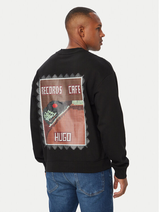 HUGO HUGO Sweatshirt Durec 50566074 Schwarz Relaxed Fit