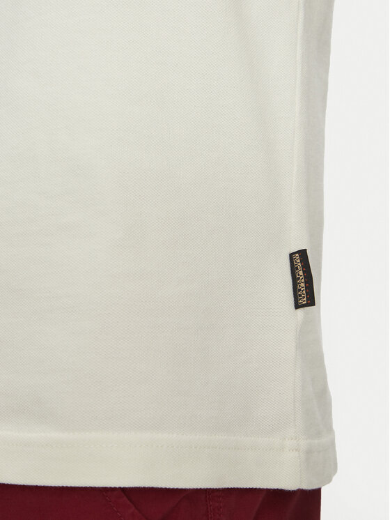 Napapijri Napapijri Polo majica E-Zeri NP0A4ID4 Écru Regular Fit