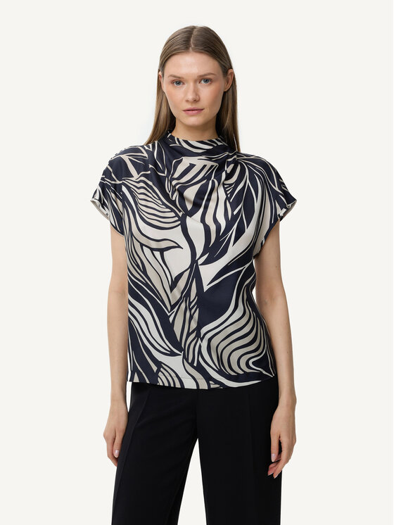 KMX Studio KMX Studio Bluzka 504560025 Czarny Straight Fit