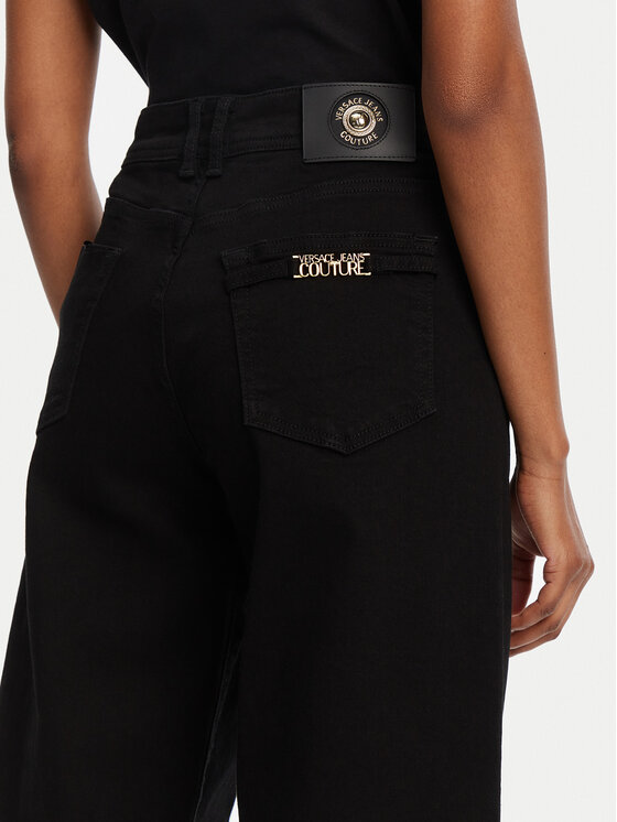 Versace Jeans Couture Versace Jeans Couture Blugi 78HAB561 Negru Wide Leg