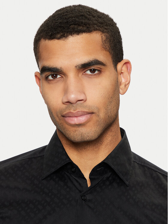 BOSS BOSS Srajca 50473310 Črna Slim Fit