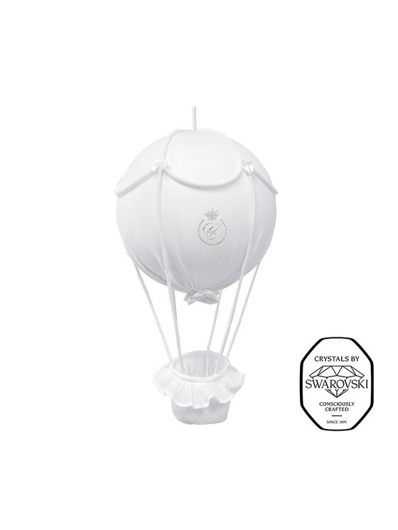 Caramella Caramella Dekoracja balon dekoracyjny Royal z kryształami Swarovski® duży Biały