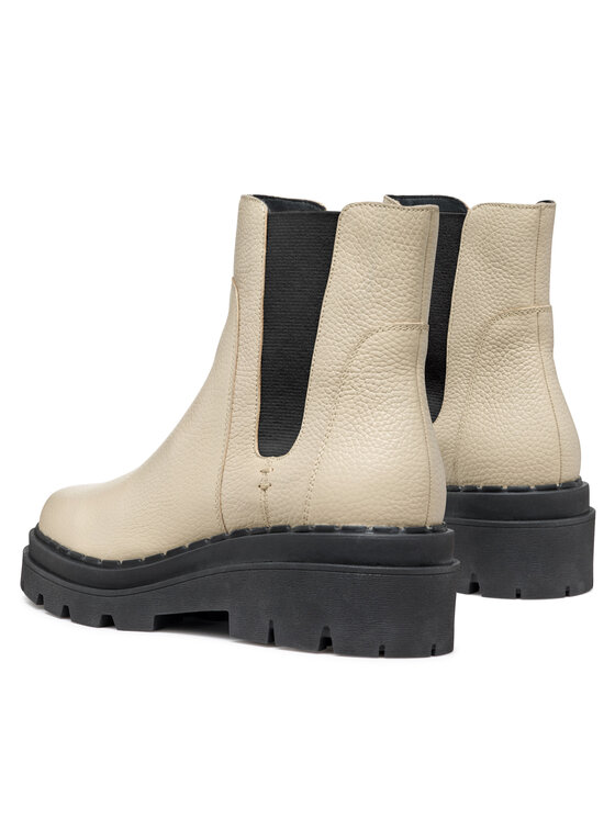 Geox Geox Kotníková obuv s elastickým prvkem D Felleny D46XEC 046NH C6182 Écru