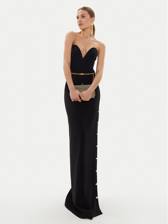 Elisabetta Franchi Elisabetta Franchi Õhtune kleit AB-629-46E2-V690 Must Slim Fit